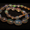 6.75 inches Very Rare Ethiopian Opal Full Blue Transeparent Very Unique Super Rare Ethiopian Opal Smooth Oval Super Rare Inside Fire Opal Size 3 -10mm approx really amazing QUALITY